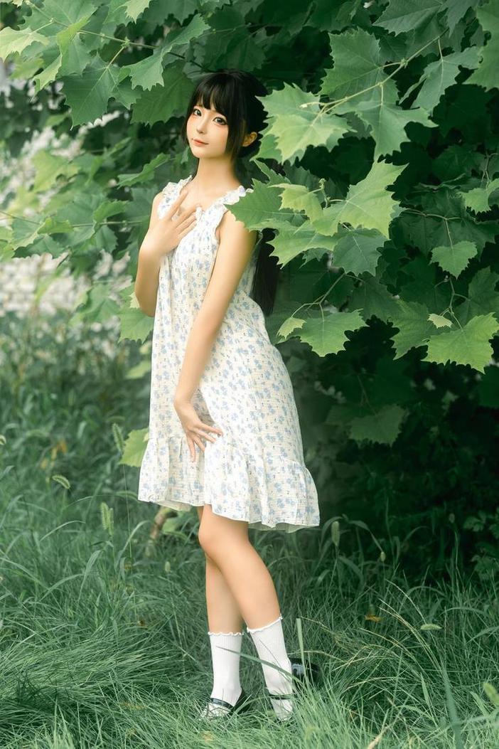 蠢沫沫黄豆粉cos图：原图配上超美摄影，让你看到动漫美女的真实感受